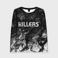 Лонгслив женский The Killers black graphite, цвет: 3D-принт