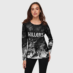 Лонгслив женский The Killers black graphite, цвет: 3D-принт — фото 2