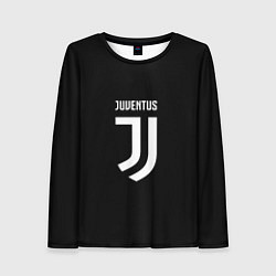 Лонгслив женский Juventus sport fc белое лого, цвет: 3D-принт