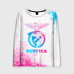 Женский лонгслив Benfica neon gradient style