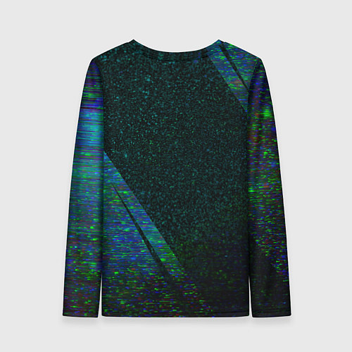 Женский лонгслив Changan sport glitch blue / 3D-принт – фото 2