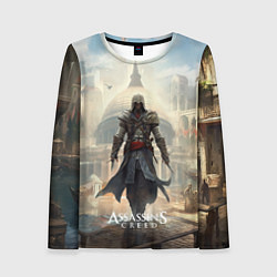 Лонгслив женский Assassins creed большой город, цвет: 3D-принт