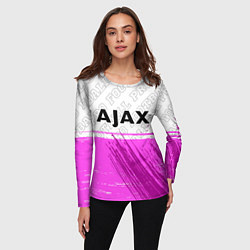 Лонгслив женский Ajax pro football посередине, цвет: 3D-принт — фото 2