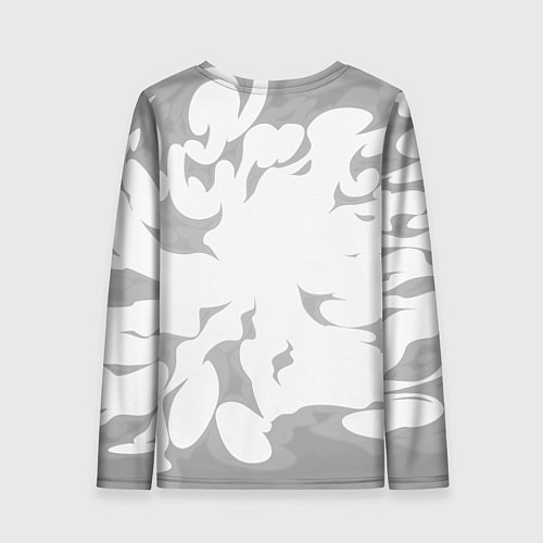 Женский лонгслив Burzum рок панда на светлом фоне / 3D-принт – фото 2