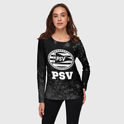 Лонгслив женский PSV sport на темном фоне, цвет: 3D-принт — фото 2