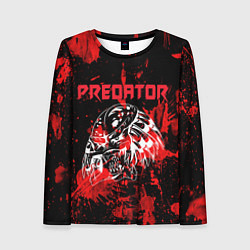 Женский лонгслив Predator blood