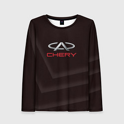 Лонгслив женский Cherry - logo, цвет: 3D-принт