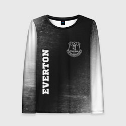 Женский лонгслив Everton sport на темном фоне вертикально