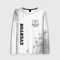 Лонгслив женский Everton sport на светлом фоне вертикально, цвет: 3D-принт