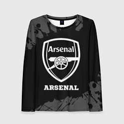 Лонгслив женский Arsenal sport на темном фоне, цвет: 3D-принт