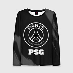 Женский лонгслив PSG sport на темном фоне