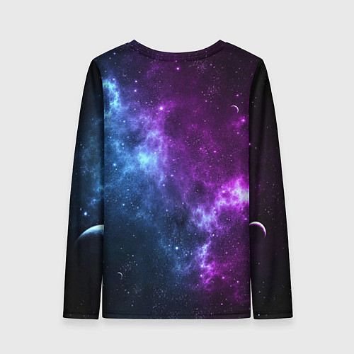 Женский лонгслив Сотворение космонавт и водолаз / 3D-принт – фото 2