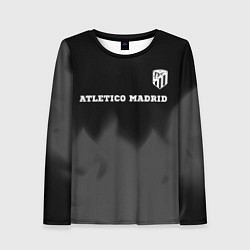 Женский лонгслив Atletico Madrid sport на темном фоне посередине