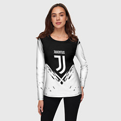 Лонгслив женский Juventus sport geometry fc club, цвет: 3D-принт — фото 2
