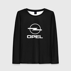Женский лонгслив Opel logo white