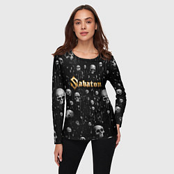 Лонгслив женский Sabaton - rock, цвет: 3D-принт — фото 2