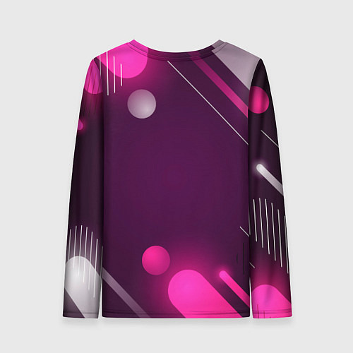 Женский лонгслив Стильная сова в одежде / 3D-принт – фото 2
