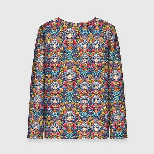 Женский лонгслив Аниме персонаж паттерн / 3D-принт – фото 2