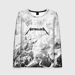 Лонгслив женский Metallica white graphite, цвет: 3D-принт