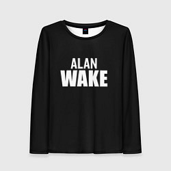 Женский лонгслив Alan Wake white logo