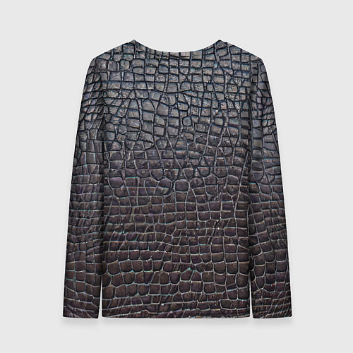 Женский лонгслив Крашеная кожа - текстура / 3D-принт – фото 2