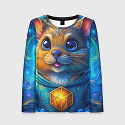 Женский лонгслив Криптовалютный хомяк