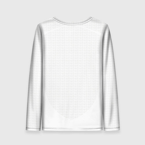 Женский лонгслив ФК Реал Мадрид форма 24-25 домашняя / 3D-принт – фото 2