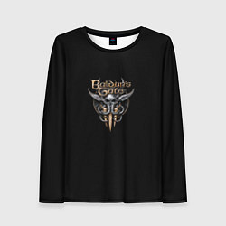 Лонгслив женский Baldurs gate logo, цвет: 3D-принт