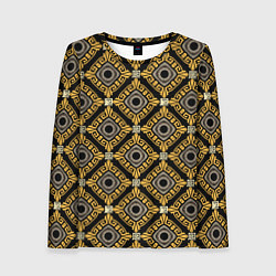 Женский лонгслив Греческий орнамент меандр