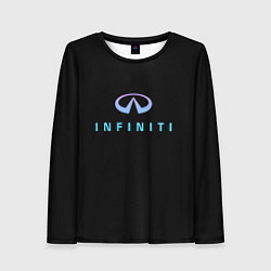 Женский лонгслив Infiniti logo neon