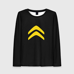 Женский лонгслив Citroen logo yellow