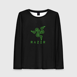 Женский лонгслив Razer logo brend