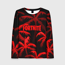 Лонгслив женский Fortnite tropic red, цвет: 3D-принт