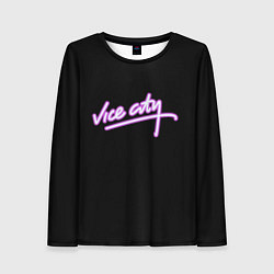 Лонгслив женский Vice city logo neon, цвет: 3D-принт