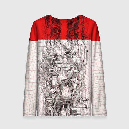 Женский лонгслив Футуристичная женщина-андроид / 3D-принт – фото 2