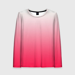 Лонгслив женский Розовый градиент, цвет: 3D-принт