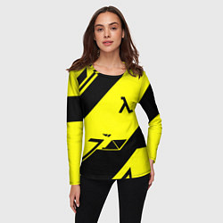 Лонгслив женский Half life geometry, цвет: 3D-принт — фото 2