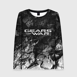 Лонгслив женский Gears of War black graphite, цвет: 3D-принт