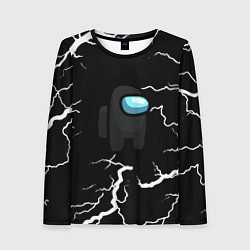 Лонгслив женский Among us storm black, цвет: 3D-принт