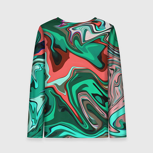 Женский лонгслив Gamer - лого череп с игровым джойстиком / 3D-принт – фото 2