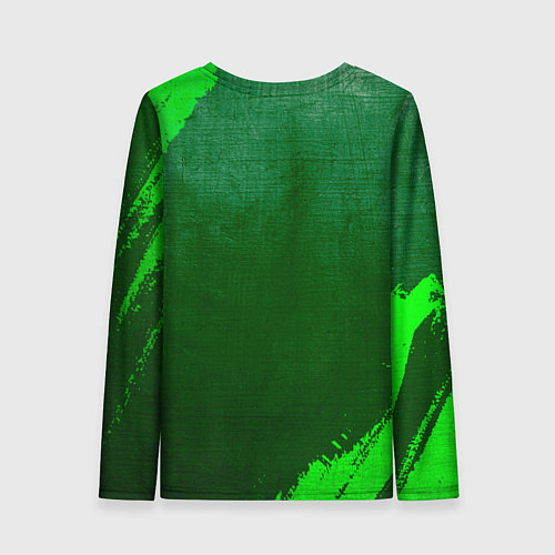 Женский лонгслив JoJo Bizarre Adventure - green gradient / 3D-принт – фото 2