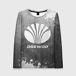 Лонгслив женский Daewoo - grey gradient, цвет: 3D-принт