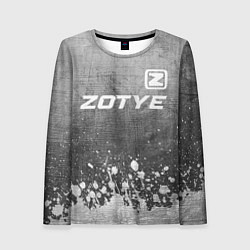 Женский лонгслив Zotye - grey gradient посередине