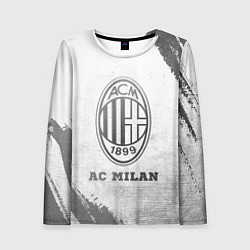 Лонгслив женский AC Milan - white gradient, цвет: 3D-принт