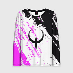 Лонгслив женский Quake краски неон, цвет: 3D-принт