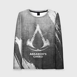 Лонгслив женский Assassins Creed - grey gradient, цвет: 3D-принт