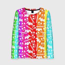Женский лонгслив Marshmello rainbow