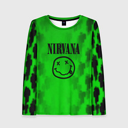Лонгслив женский Nirvana x Billie, цвет: 3D-принт