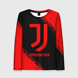 Женский лонгслив Juventus - red gradient