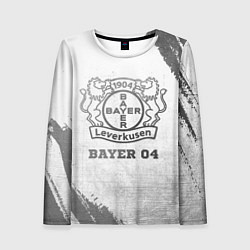 Лонгслив женский Bayer 04 - white gradient, цвет: 3D-принт